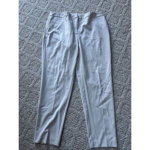 Jones New York Womens Pants Sz 14 Cream Grace Ankle Length Mid Dress Career